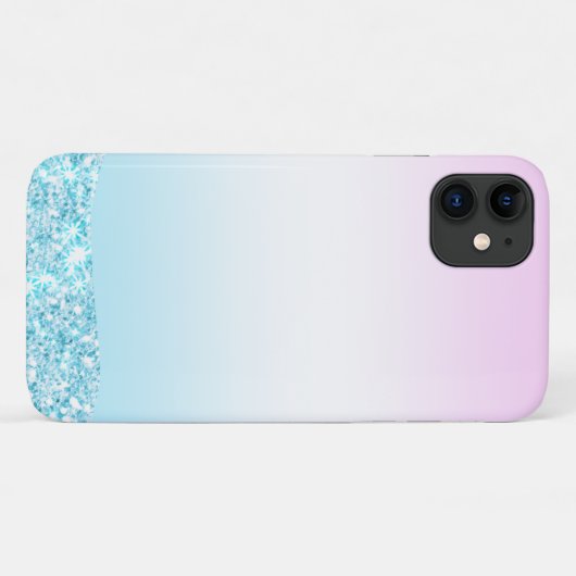 Eleganter Moderner, farbenfroher Gradient Glitzer Case-Mate iPhone Hülle (Rückseite (Horizontal))