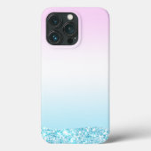 Eleganter Moderner, farbenfroher Gradient Glitzer Case-Mate iPhone Hülle (Rückseite)