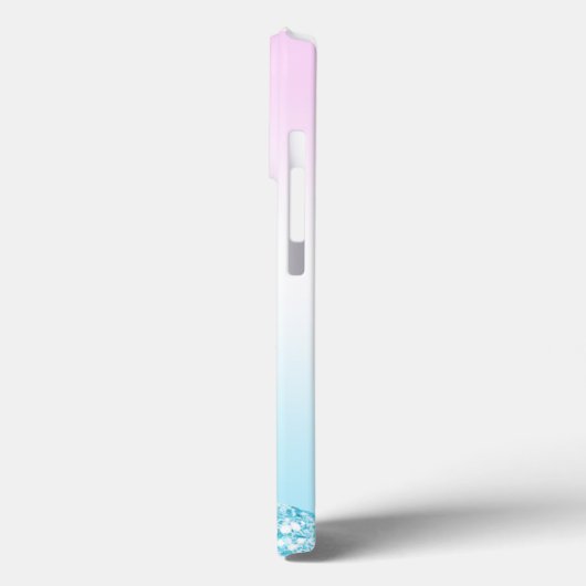 Eleganter Moderner, farbenfroher Gradient Glitzer Case-Mate iPhone Hülle (Rückseite / Links)