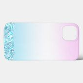 Eleganter Moderner, farbenfroher Gradient Glitzer Case-Mate iPhone Hülle (Rückseite (Horizontal))