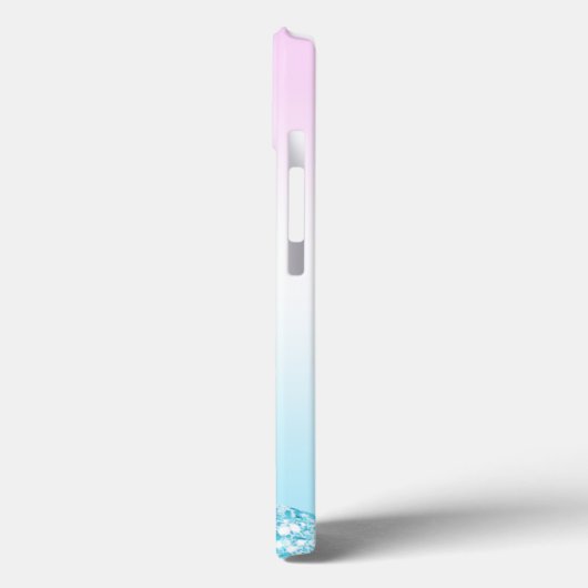 Eleganter Moderner, farbenfroher Gradient Glitzer Case-Mate iPhone Hülle (Rückseite / Links)