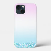 Eleganter Moderner, farbenfroher Gradient Glitzer Case-Mate iPhone Hülle (Rückseite)