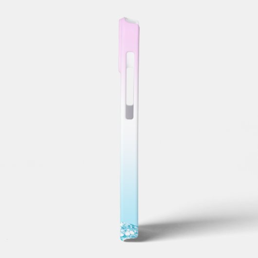 Eleganter Moderner, farbenfroher Gradient Glitzer Case-Mate iPhone Hülle (Rückseite / Links)