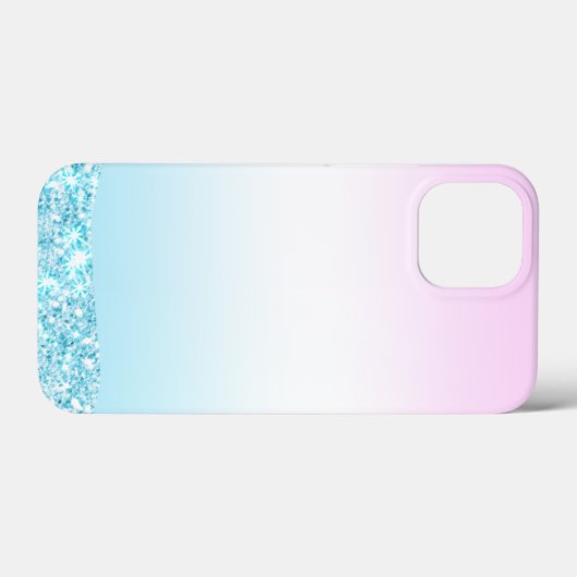 Eleganter Moderner, farbenfroher Gradient Glitzer Case-Mate iPhone Hülle (Rückseite (Horizontal))
