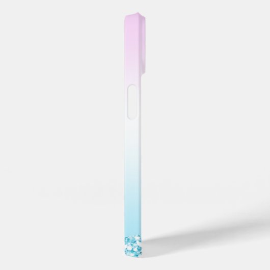 Eleganter Moderner, farbenfroher Gradient Glitzer Case-Mate iPhone Hülle (Rückseite / Rechts)