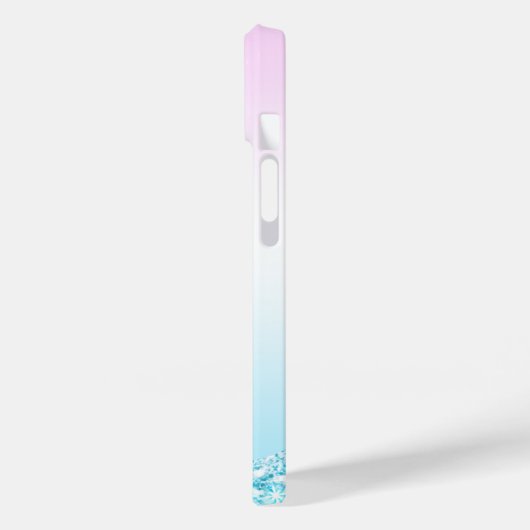 Eleganter Moderner, farbenfroher Gradient Glitzer  Case-Mate iPhone Hülle (Rückseite / Links)