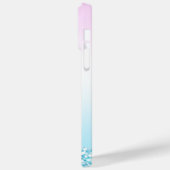 Eleganter Moderner, farbenfroher Gradient Glitzer Case-Mate iPhone Hülle (Rückseite / Links)