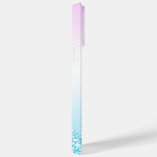 Eleganter Moderner, farbenfroher Gradient Glitzer Case-Mate iPhone Hülle (Rückseite / Rechts)