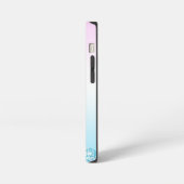 Eleganter Moderner, farbenfroher Gradient Glitzer iPhone Hülle (Linke Seite)