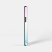 Eleganter Moderner, farbenfroher Gradient Glitzer iPhone Hülle (Rechte Seite)