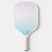 Eleganter Moderner, farbenfroher Gradient Glitzer Pickleball Schläger (Rückseite)