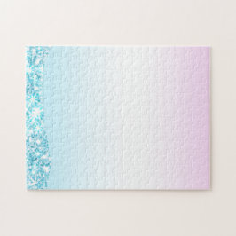 Eleganter Moderner, farbenfroher Gradient Glitzer  Puzzle