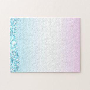 Eleganter Moderner, farbenfroher Gradient Glitzer  Puzzle