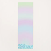 Eleganter Moderner, farbenfroher Gradient Glitzer Yogamatte (Vorderseite)