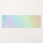 Eleganter Moderner, farbenfroher Gradient Glitzer Yogamatte (Rückseite (Horizontal))