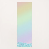 Eleganter Moderner, farbenfroher Gradient Glitzer Yogamatte (Vorderseite)