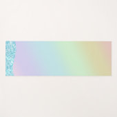 Eleganter Moderner, farbenfroher Gradient Glitzer Yogamatte (Vorderseite (Horizontal))