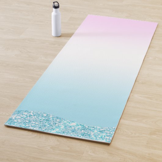 Eleganter Moderner, farbenfroher Gradient Glitzer  Yogamatte (Beispiel)