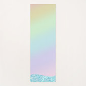 Eleganter Moderner, farbenfroher Gradient Glitzer Yogamatte (Vorderseite)