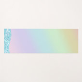 Eleganter Moderner, farbenfroher Gradient Glitzer Yogamatte (Vorderseite (Horizontal))