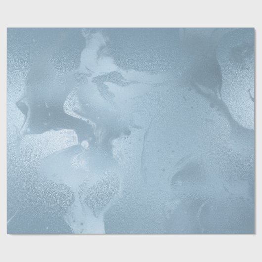 Eleganter, moderner, feiner, blauer Marmor Geschenkpapier (Flach)