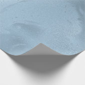Eleganter, moderner, feiner, blauer Marmor Geschenkpapier (Ecke)