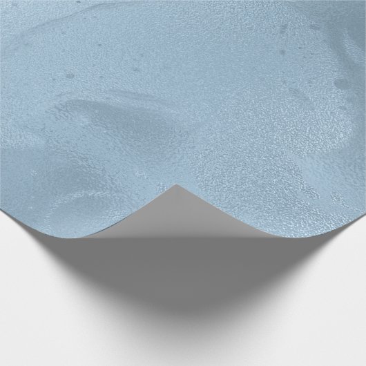 Eleganter, moderner, feiner, blauer Marmor Geschenkpapier (Ecke)