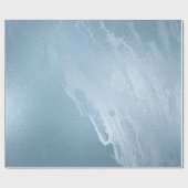 Eleganter, moderner, feiner, blauer Marmor Geschenkpapier (Flach)