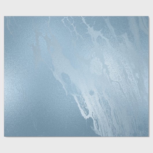 Eleganter, moderner, feiner, blauer Marmor Geschenkpapier (Flach)