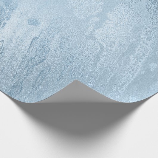 Eleganter, moderner, feiner, blauer Marmor Geschenkpapier (Ecke)