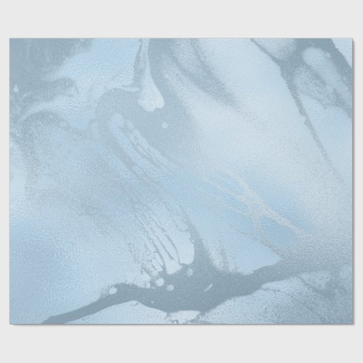 Eleganter, moderner, feiner, blauer Marmor Geschenkpapier (Flach)