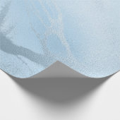 Eleganter, moderner, feiner, blauer Marmor Geschenkpapier (Ecke)