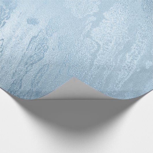 Eleganter, moderner, feiner, blauer Marmor Geschenkpapier (Ecke)