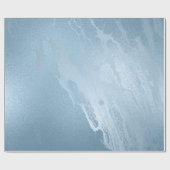 Eleganter, moderner, feiner, blauer Marmor Geschenkpapier (Flach)