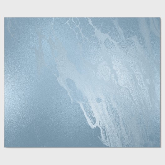 Eleganter, moderner, feiner, blauer Marmor Geschenkpapier (Flach)