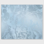 Eleganter, moderner, feiner, blauer Marmor Geschenkpapier (Flach)