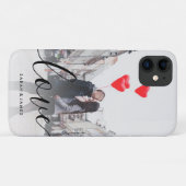 Eleganter, moderner Foto-Liebe-Text Case-Mate iPhone Hülle (Rückseite (Horizontal))