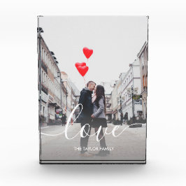 Eleganter, moderner Foto-Liebe-Text Fotoblock