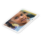 Eleganter moderner Foto-Name Magnet (Linke Seite)
