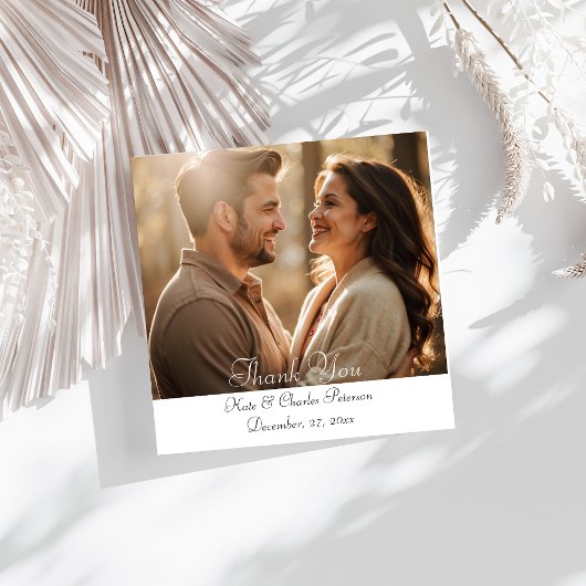 Eleganter moderner Foto-QR-Code dank Karte