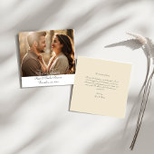 Eleganter moderner Foto-QR-Code dank Karte