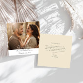 Eleganter moderner Foto-QR-Code dank Karte