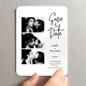 Eleganter moderner Foto-Stand für Hochzeiten rette Magnet