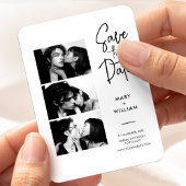 Eleganter moderner Foto-Stand für Hochzeiten rette Magnet