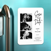 Eleganter moderner Foto-Stand für Hochzeiten rette Magnet