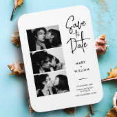 Eleganter moderner Foto-Stand für Hochzeiten rette Magnet