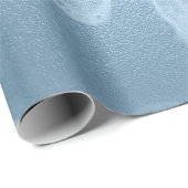 Eleganter, moderner, frischer, blauer Marmor Geschenkpapier (Rolleneckpunkt)