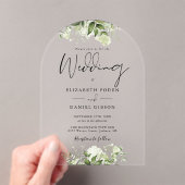 Eleganter Moderner Garten Blumenstrauß Acryleinladungen (Insitu (Handheld))