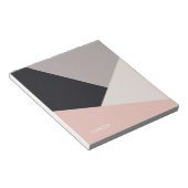 Eleganter moderner, geometrischer Farbblock Notizblock (angewinkelt)