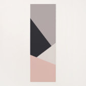 Eleganter moderner, geometrischer Farbblock Yogamatte (Rückseite)